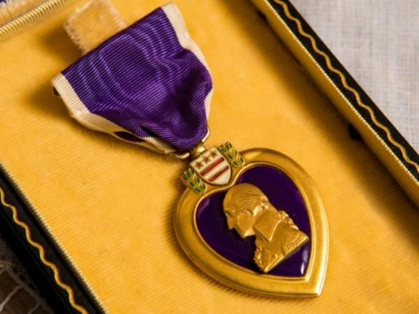 John F Kennedy Purple Heart Recipient Father President Purple