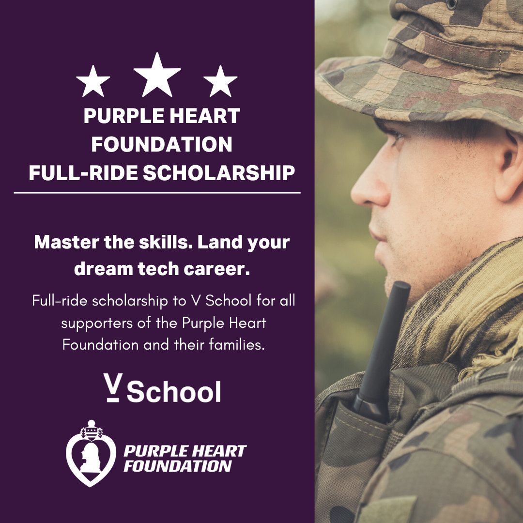 Purple Heart Foundation's FullRide VSchool Scholarship Purple Heart